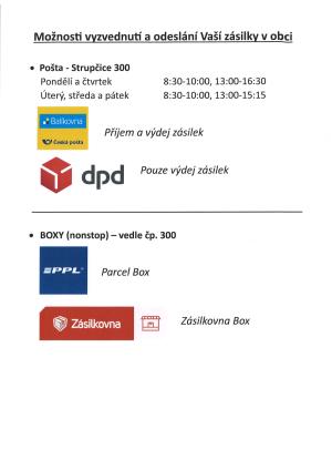 zásilky
